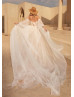 Strapless Beaded Sequined Lace Organza Gorgeous Wedding Dress